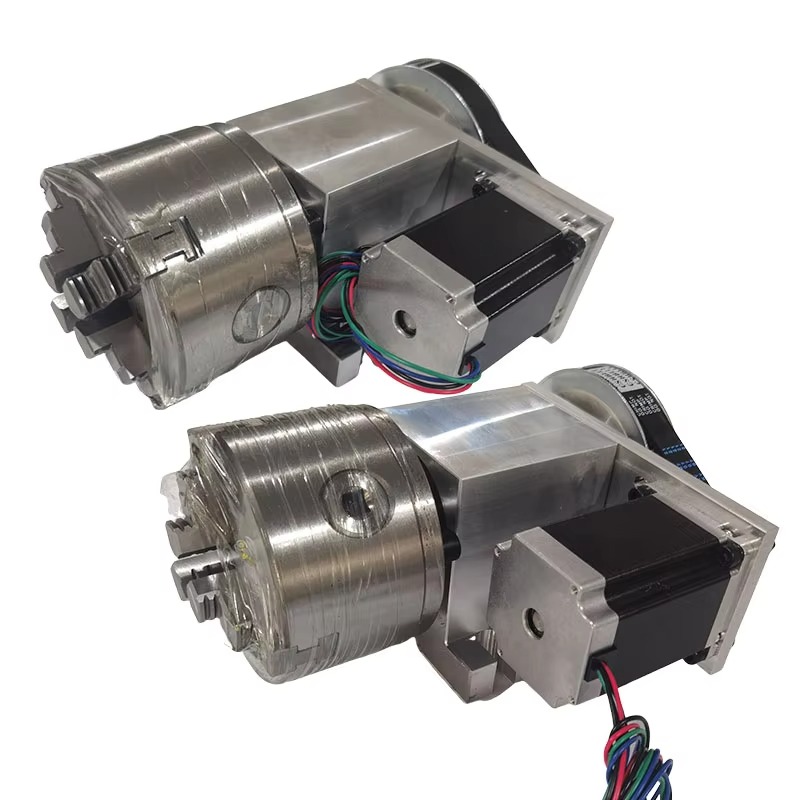Nema23 Stepper - Precision Chuck Tailstock 4 Jaw Chuck