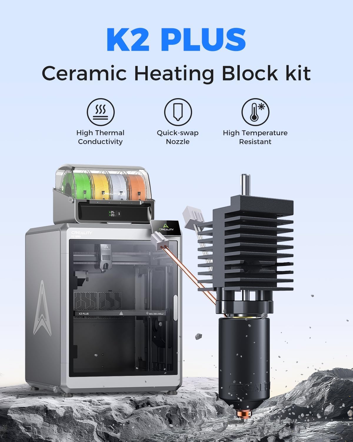 Creality K2 Plus Ceramic Hoten - Aluminium Profile 2020 review and price