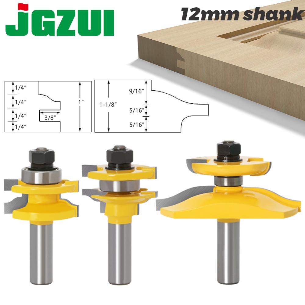 3pcs 12mm Shank Rail & Stile O - End Mill Set review and price