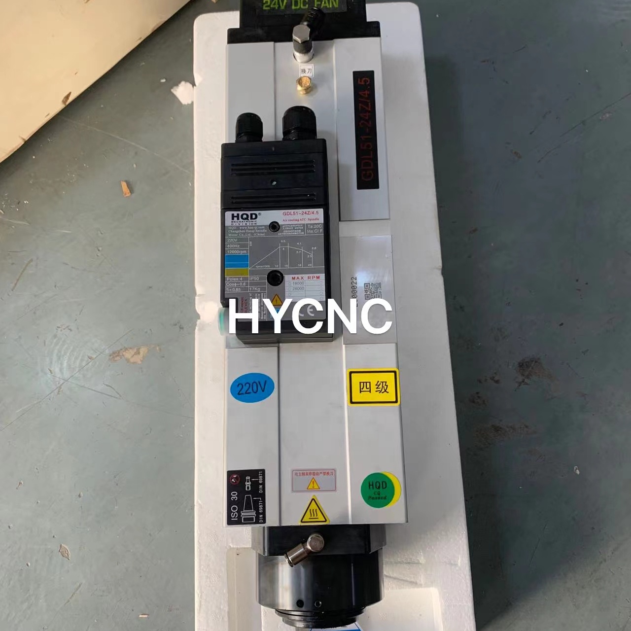 4.5 Kw Atc Spindle Iso30 Motor - Spindle Motor review and price