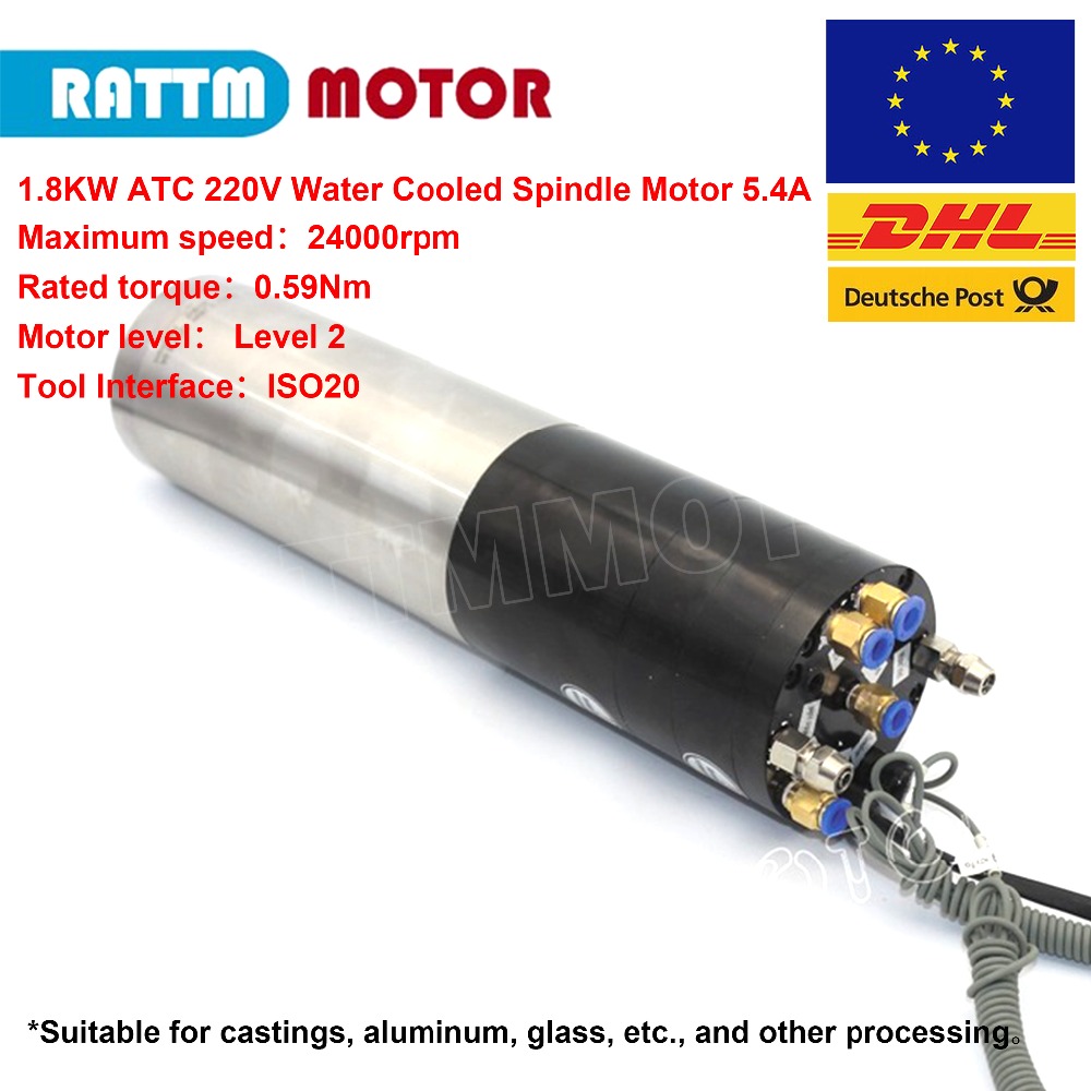 1.8KW 2.2KW ISO20 water cooled - Water Cooled Spindle review and price