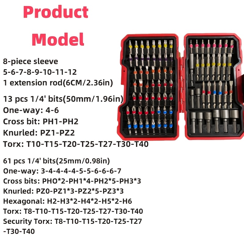 83Pcs Screwdriver Bit Set Impa - Drill Bit Set review and price