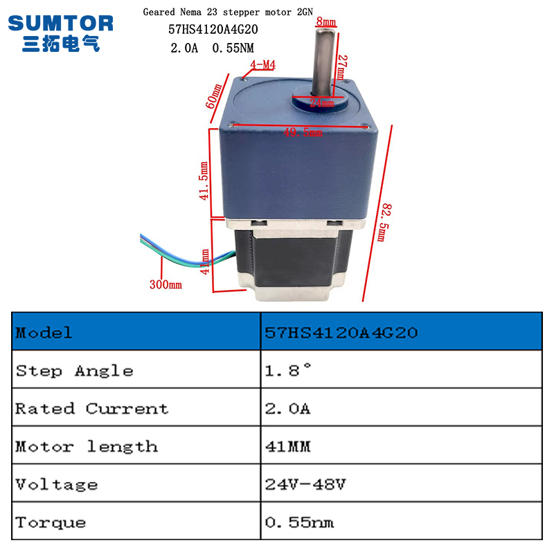 Nema 23 Stepper Motor With Gea - Nema23 Stepper review and price