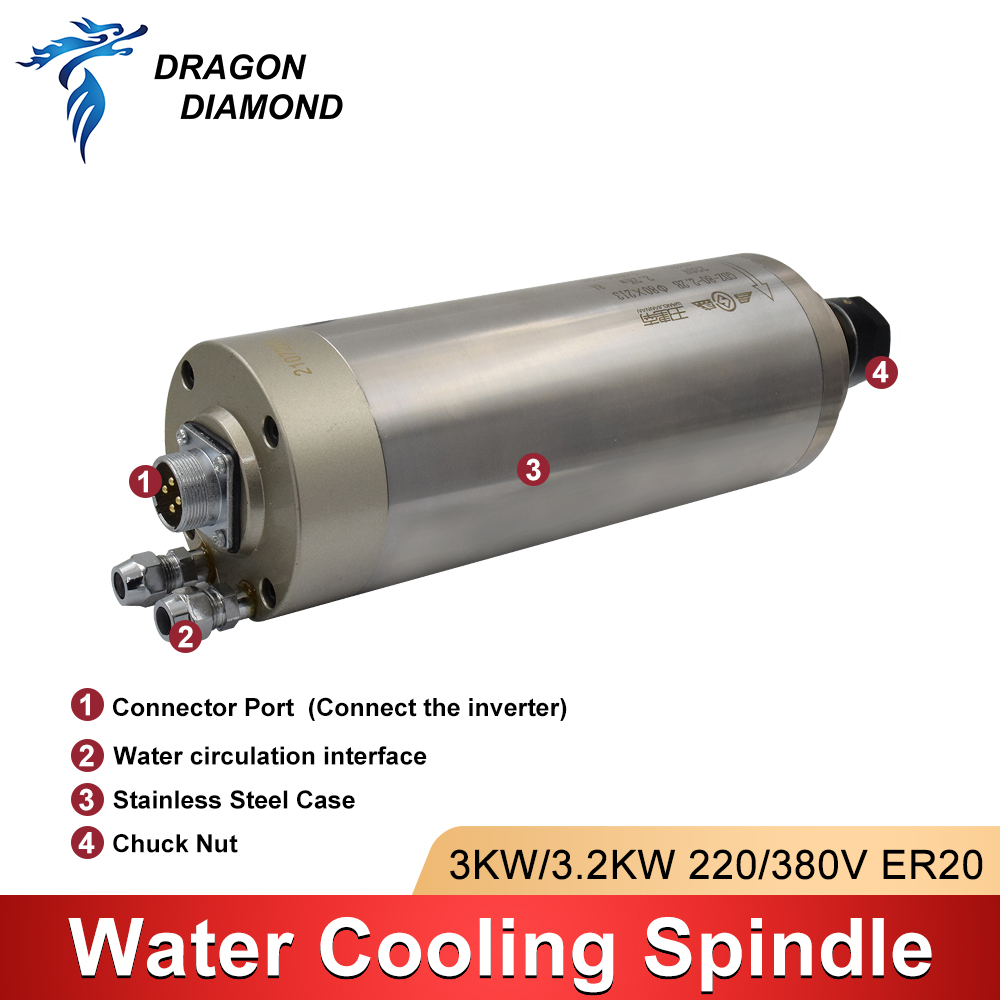 3KW Water Cooling Cooled Spind - Water Cooled Spindle review and price