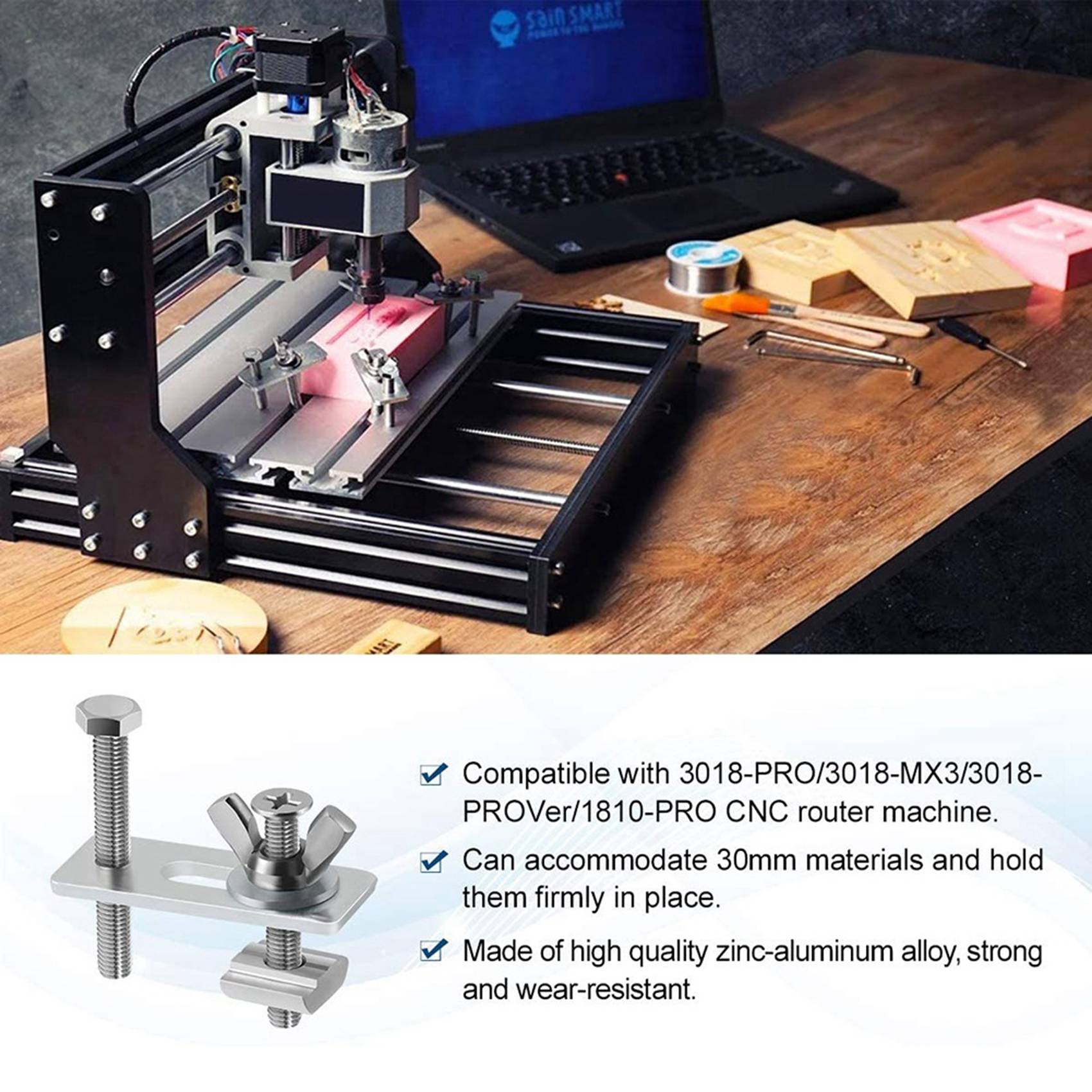 A19F-8 Pack T-Track Clamp,Mini - 3018 Cnc review and price