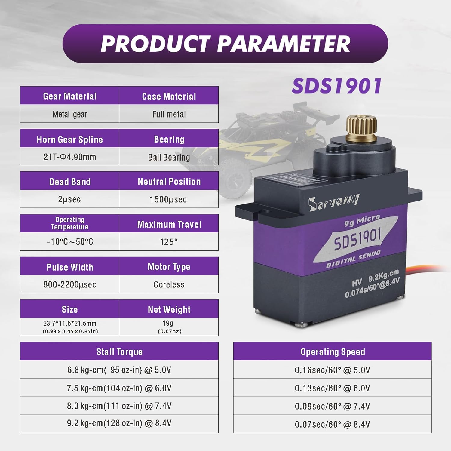 SERVOMY-SDS1901 Digital 9G Mic - Servo 9G review and price
