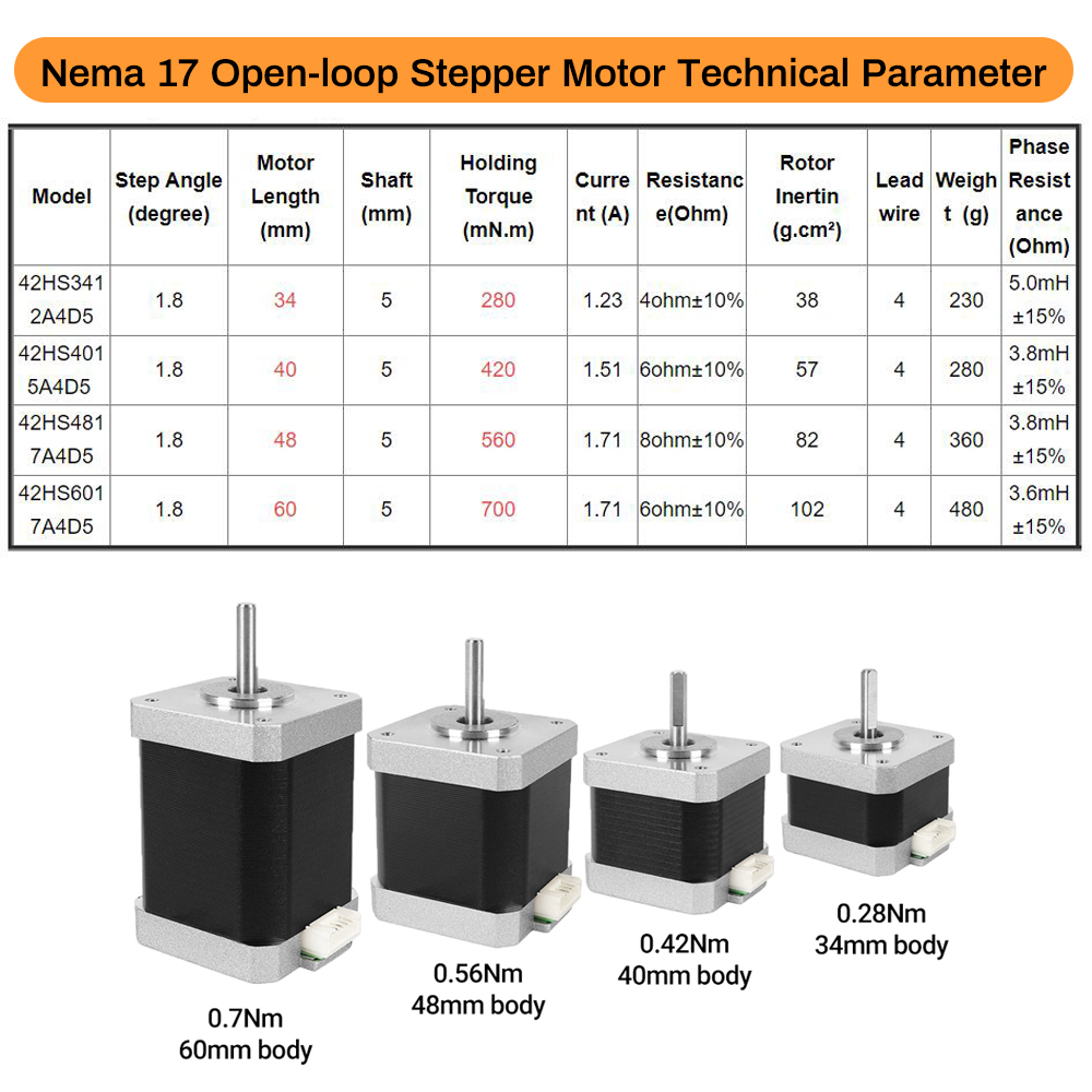 Nema17 Stepper Motor 42 Motor  - Nema 17 Stepper review and price