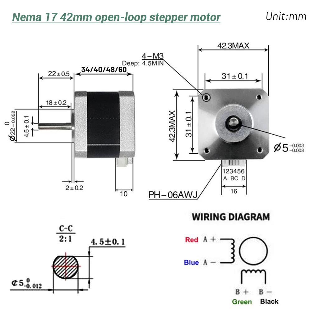 Nema17 Stepper Motor 42 Motor  - Nema 17 Stepper review and price