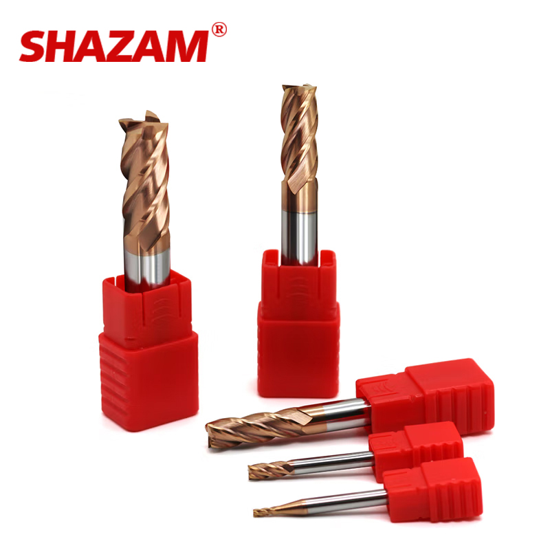SHAZAM HRC55 4-Flute Flat End  - End Mill Set review and price