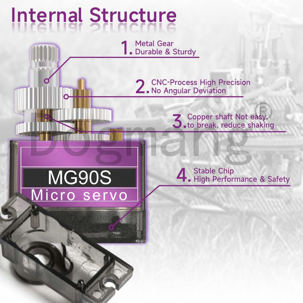 MG90S Servo 1/2/4/10/20/50 Pcs - Servo 9G review and price