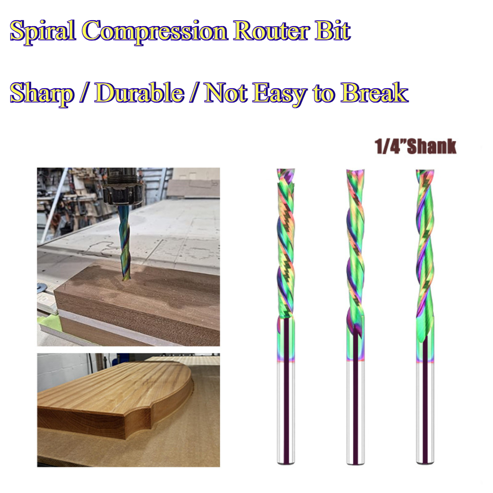 Spiral Compression Router Bit  - Carbide End Mill review and price