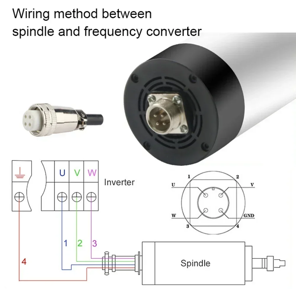 800W 1.5KW 2.2KW CNC Air Coole - Water Cooled Spindle review and price